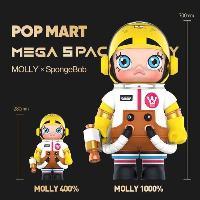 SPACE MOLLY × SPONGBOB 400% 箱潰れ//POPMART-