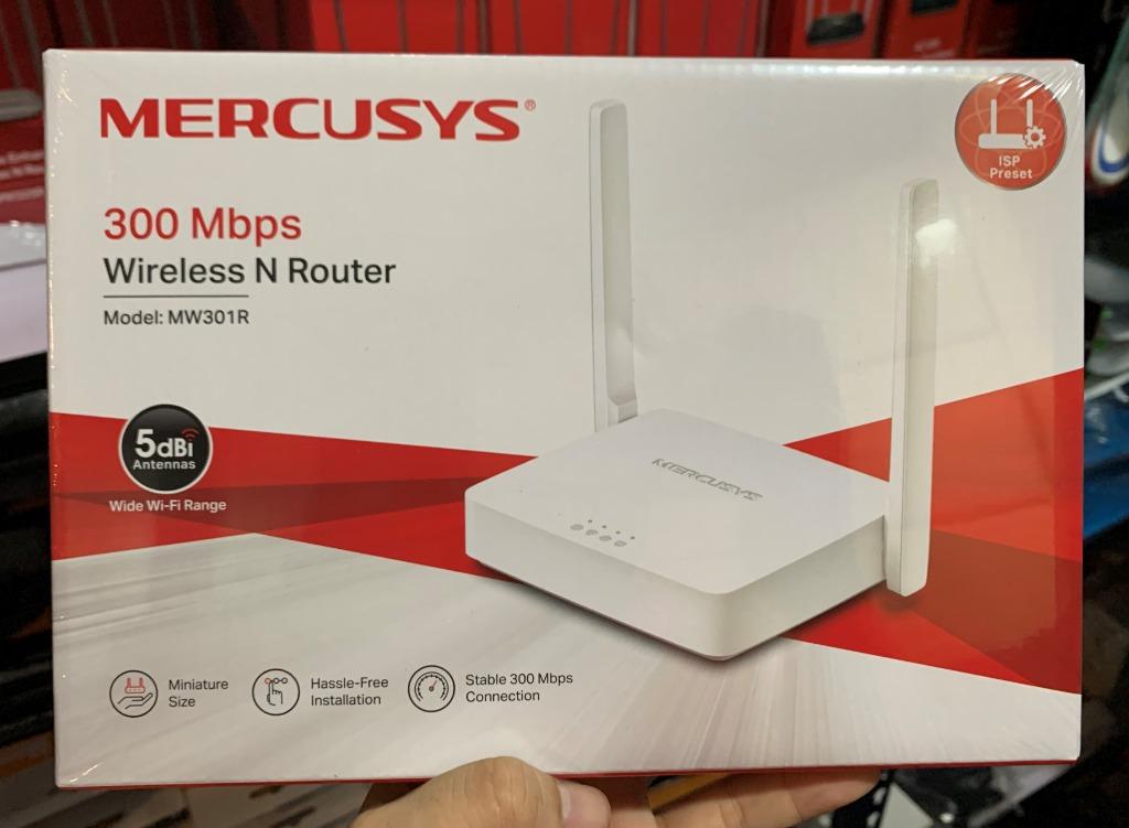 Mercusys Mw301r 300mbps Wireless N Router Two 5dbi Antennas Wifi Router Computers Tech Parts Accessories Networking On Carousell