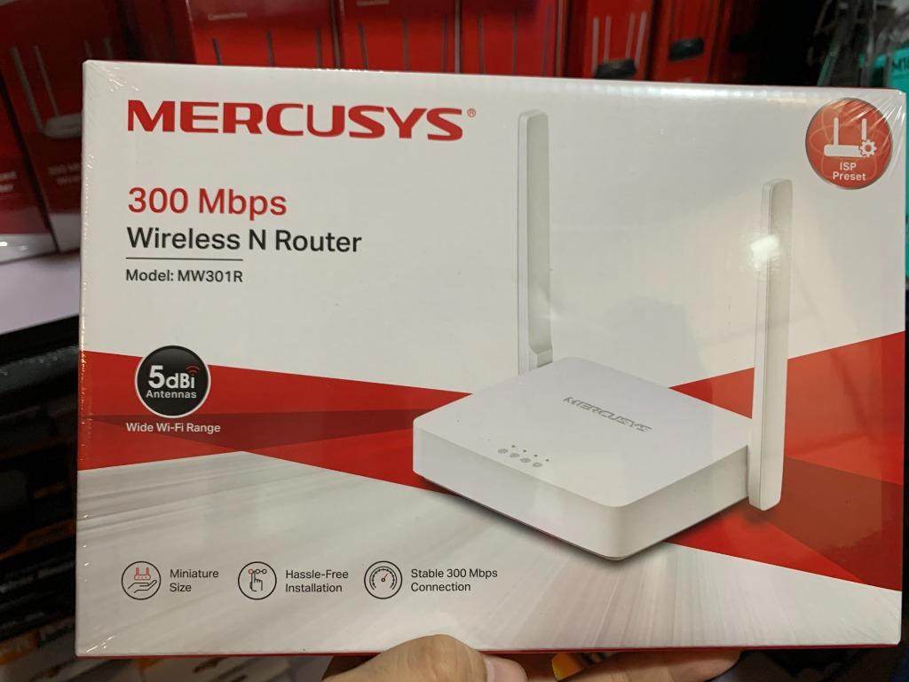 Mercusys Mw301r 300mbps Wireless N Router Two 5dbi Antennas Wifi Router Computers Tech Parts Accessories Networking On Carousell