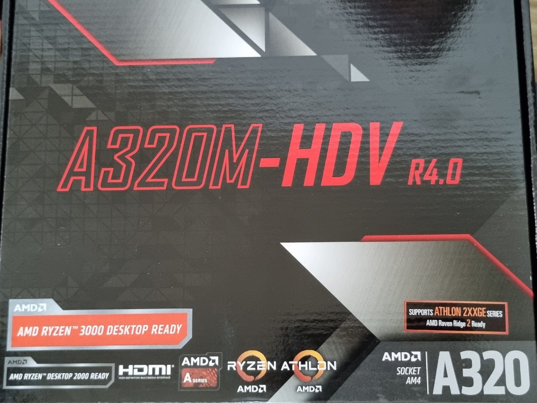Motherboard Asrock A320, Computers & Tech, Parts & Accessories ...