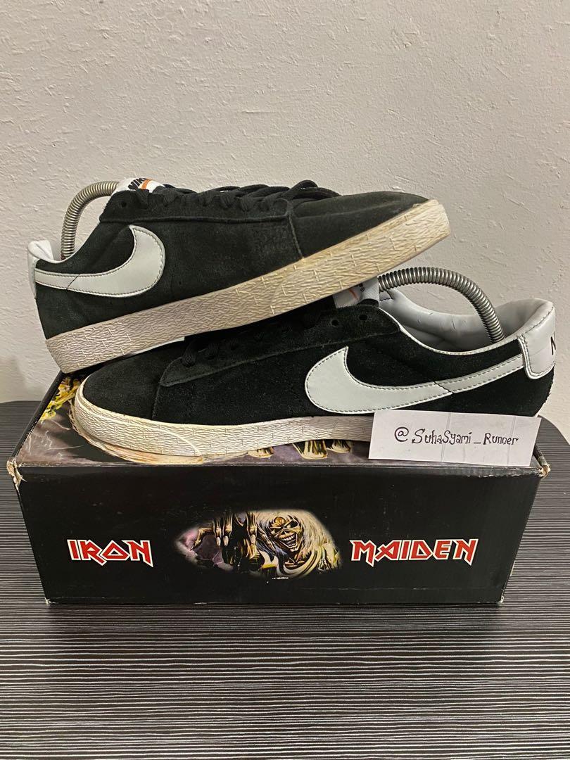 Blazers low black and white suede online