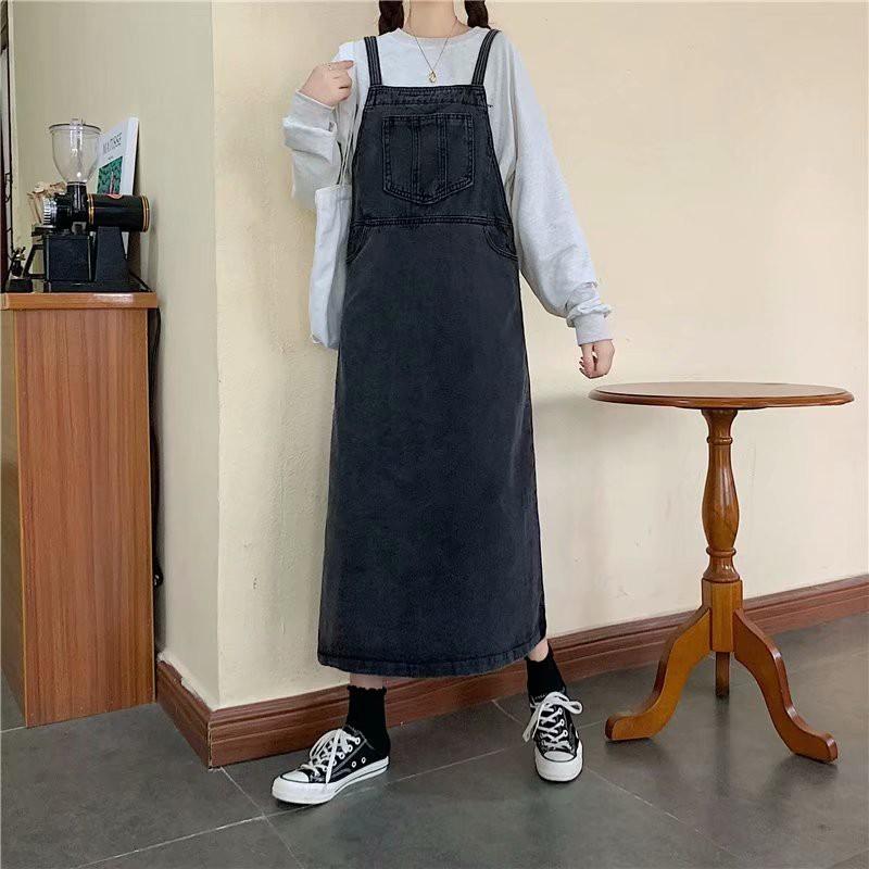 Denim Jumpsuit for Girls (Korean Style), Women's Fashion, Dresses & Sets,  Jumpsuits on Carousell