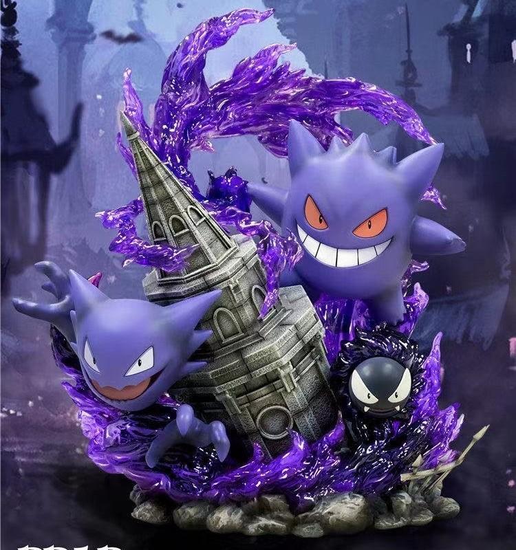 Ready Stocks Ppap Studio Pokemon Gengar Family Original Resin Statue 神奇宝贝宝可梦耿鬼一家雕像模型 Toys Games Action Figures Collectibles On Carousell