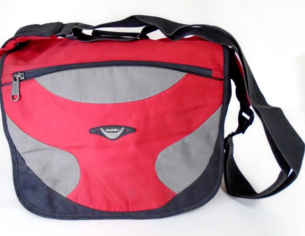 [Hawk] Red Messenger Bag, Men's Fashion, Bags, Sling Bags on Carousell