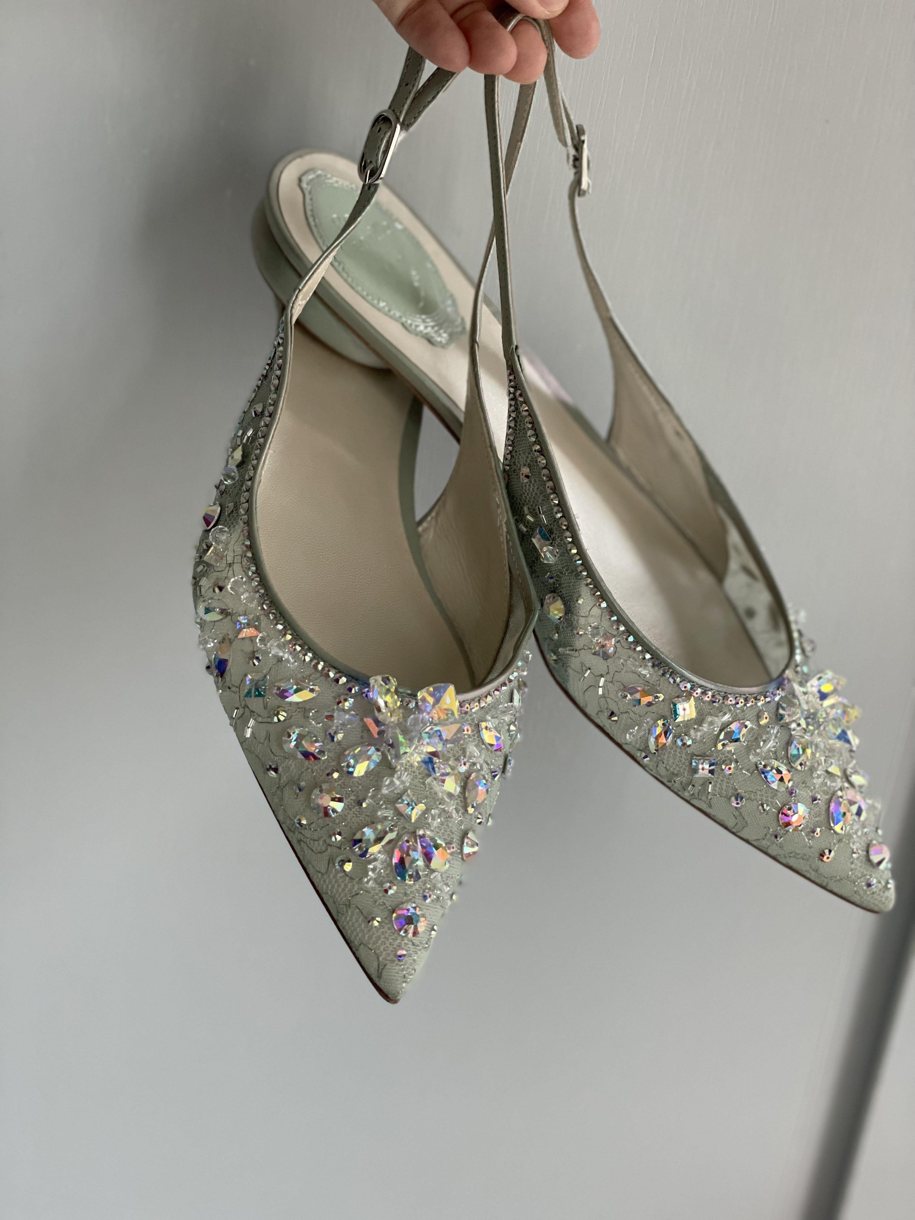 Rene caovilla cinderella best sale slingback