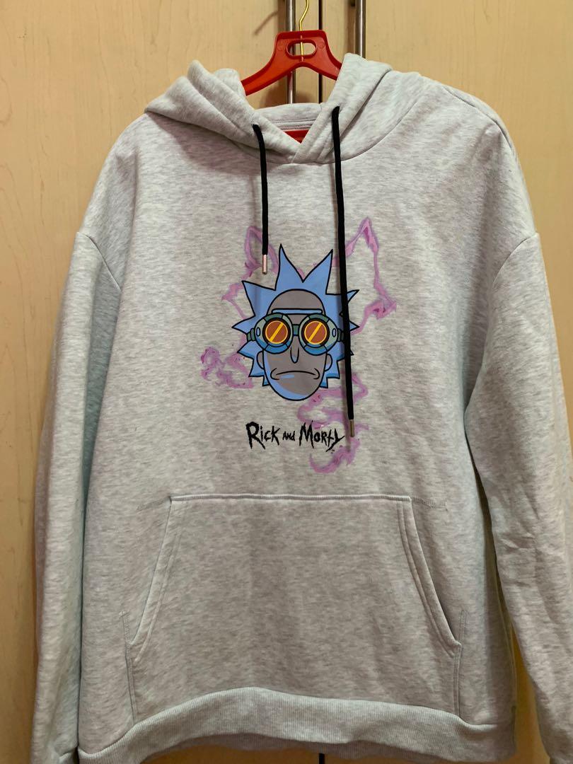 Grey rick and morty hoodie outlet