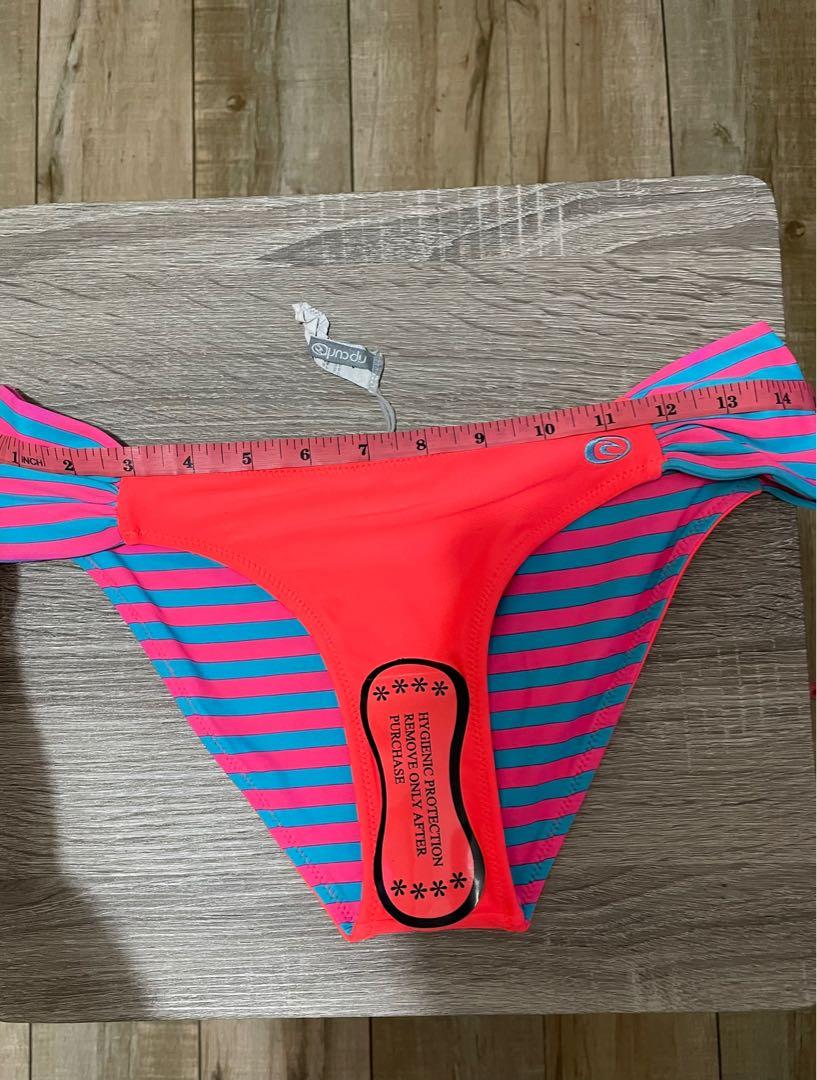 Rip Curl Reversible Cheeky Bikini Bottom (Category: Bikinis & Swimsuits) located in Taguig. Submitted by redeux_closet (Listing ID 1100430127, Image 2). Description: Unused bikini bottom from Rip Curl. Large size but fits medium frame if you like more coverage. Swipe to last photo to see how it fits.