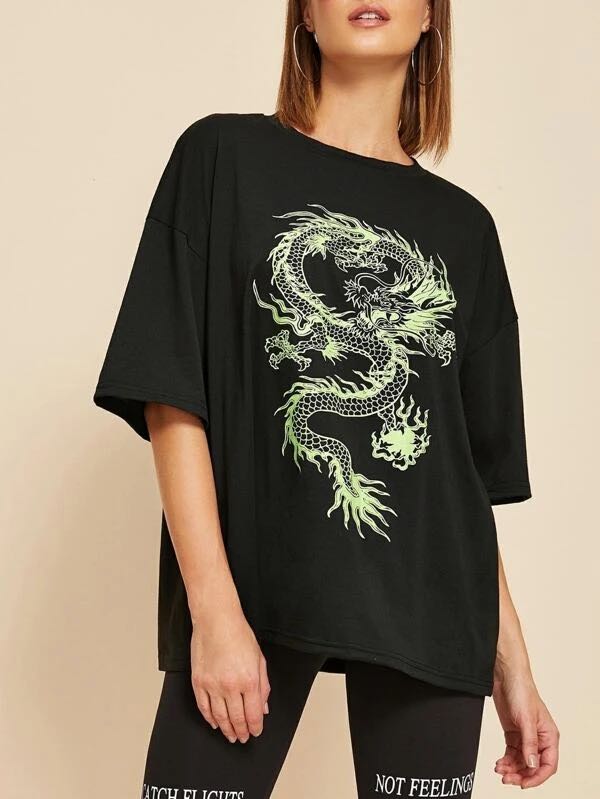 oversized t shirt shein
