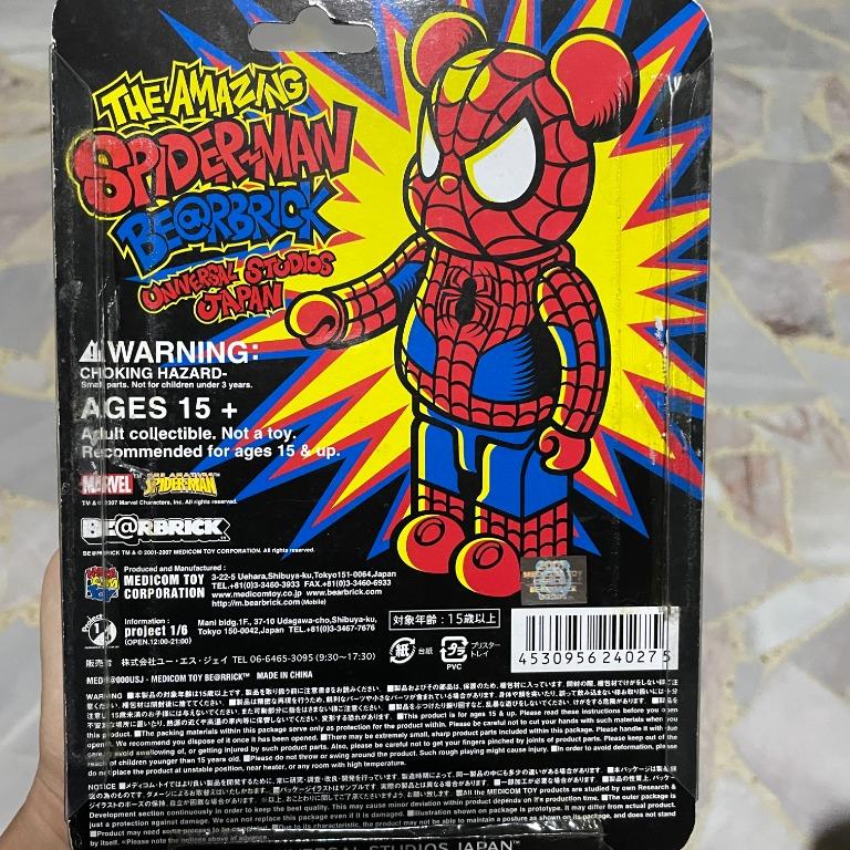Spiderman USJ 100% Bearbrick Be@rbrick Spider man, Hobbies & Toys Spiderman USJ 100% Bearbrick Be@rbrick Spider man, Hobbies & Toys