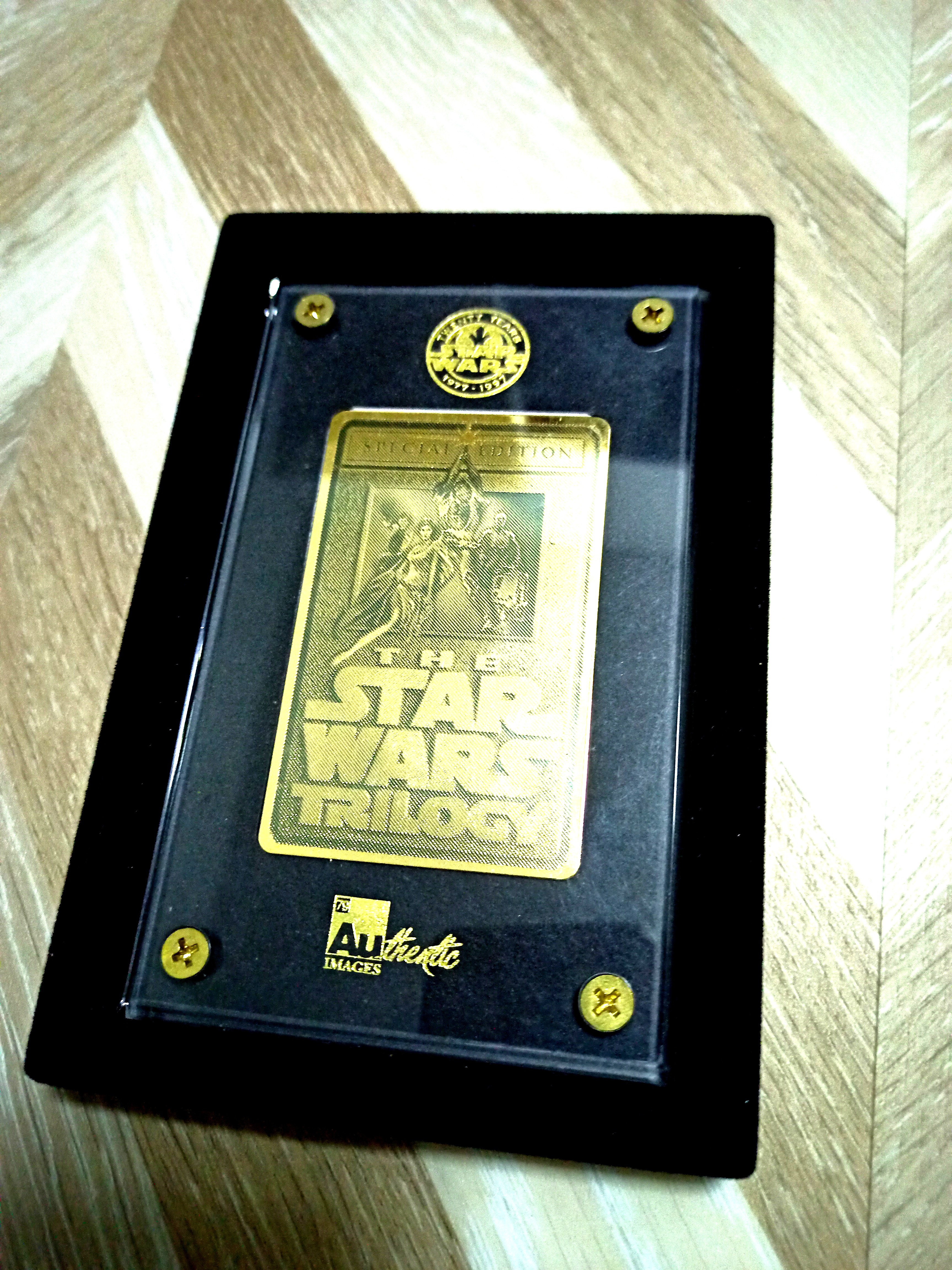 Star Wars Trilogy 24K Gold Card, Hobbies & Toys, Memorabilia