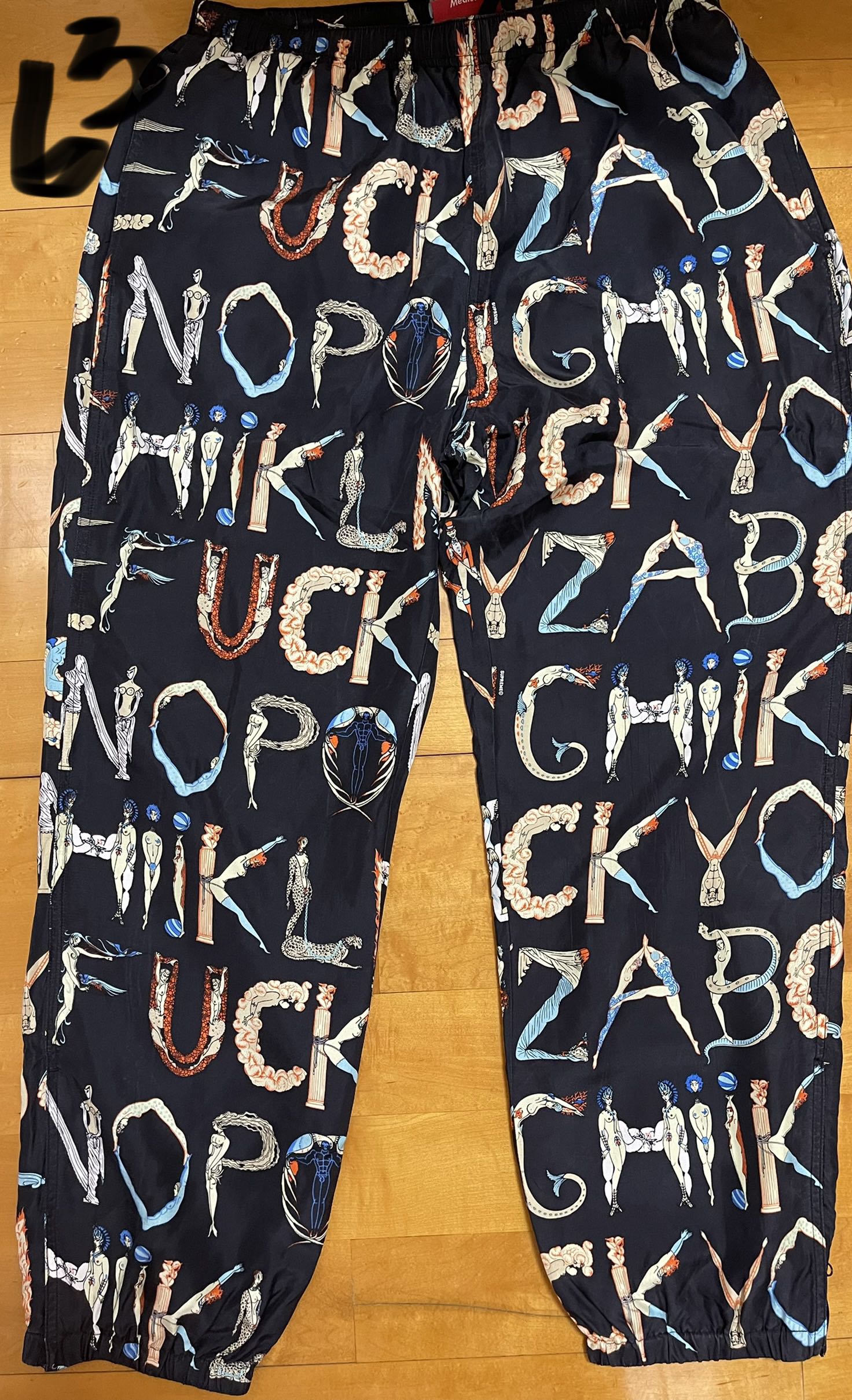 Name: supreme alphabet silk fuck you button up shirt - Depop