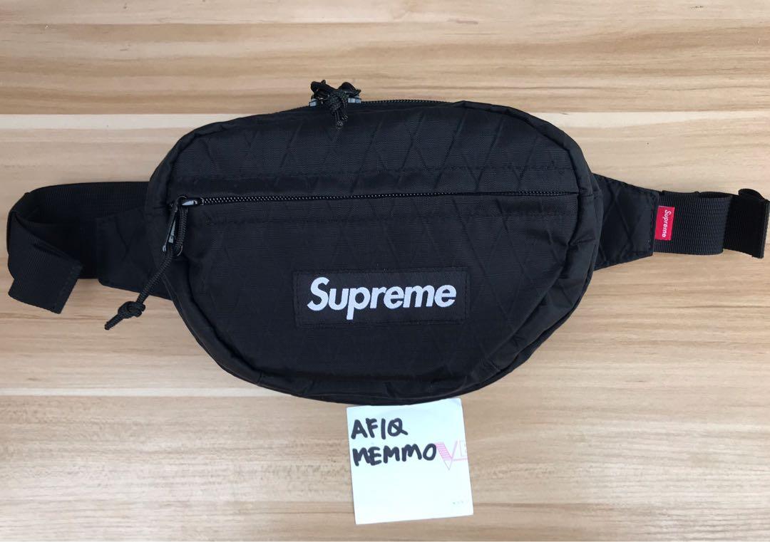 Supreme fw18 top waist bag black
