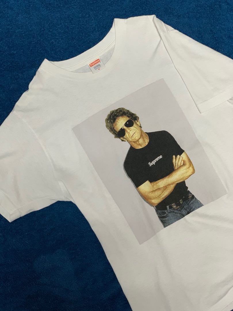 Supreme Lou Reed Photo tee Men s Fashion Tops Sets Shirts on Carousell