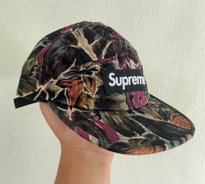 Supreme painted floral camp cap clearance