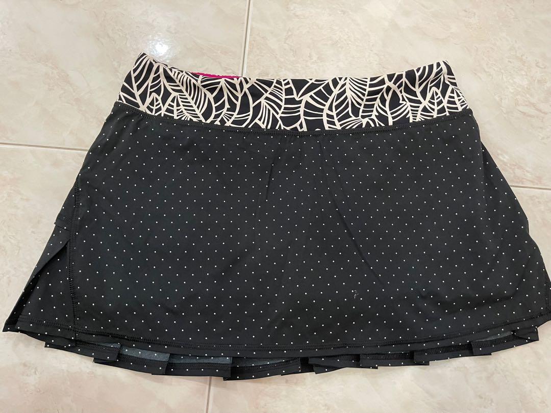 Lululemon Black Camo Pace Setter Skirt Size 6