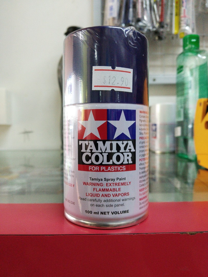 Tamiya TS53 Deep Metallic Blue Spray Paint For Plastic, Hobbies & Toys
