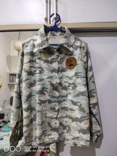 Thrift Kemeja Loreng Pastel Preloved