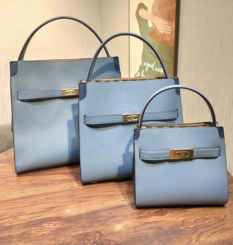 Tory Burch Lee Radziwill Double Bag in Blue