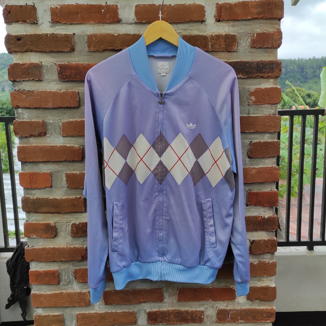 Adidas argyle track top hot sale