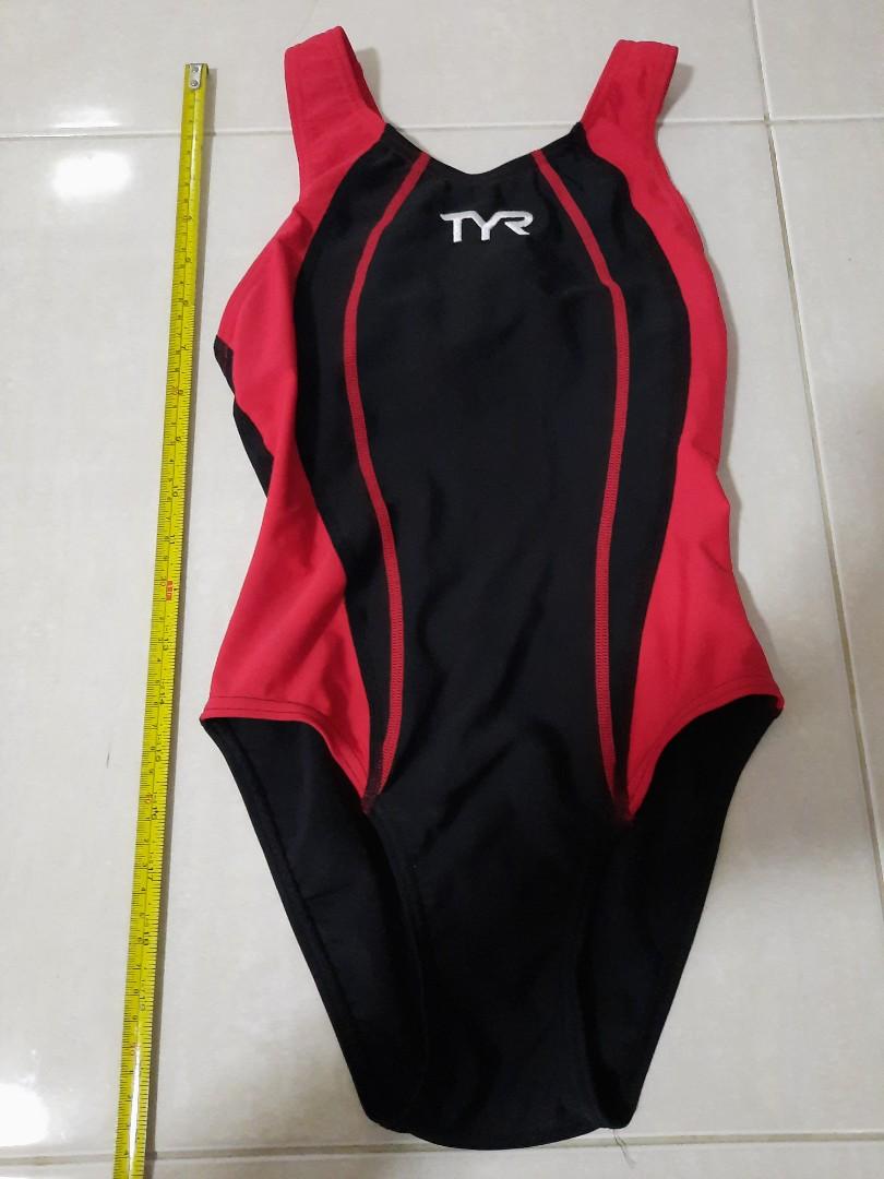 Red and black swimsuit sale