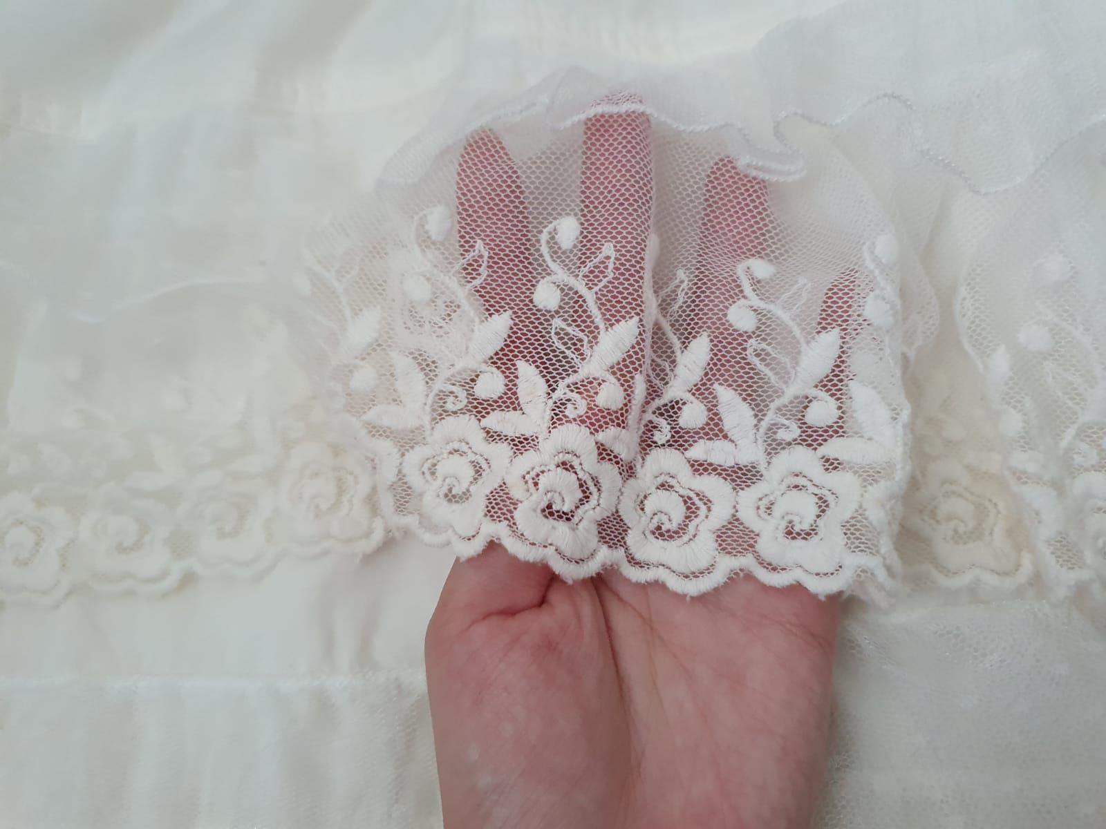 80s white lace skirt online