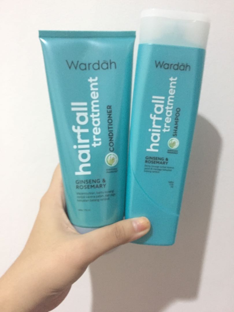 Wardah Hair Fall Treatment Shampoo + Conditioner, Kesehatan