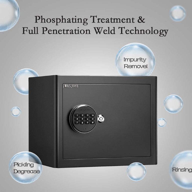 16L Security Safe Cash Box Cabinet Safe, Hoe Office Hotel Steel - View #2