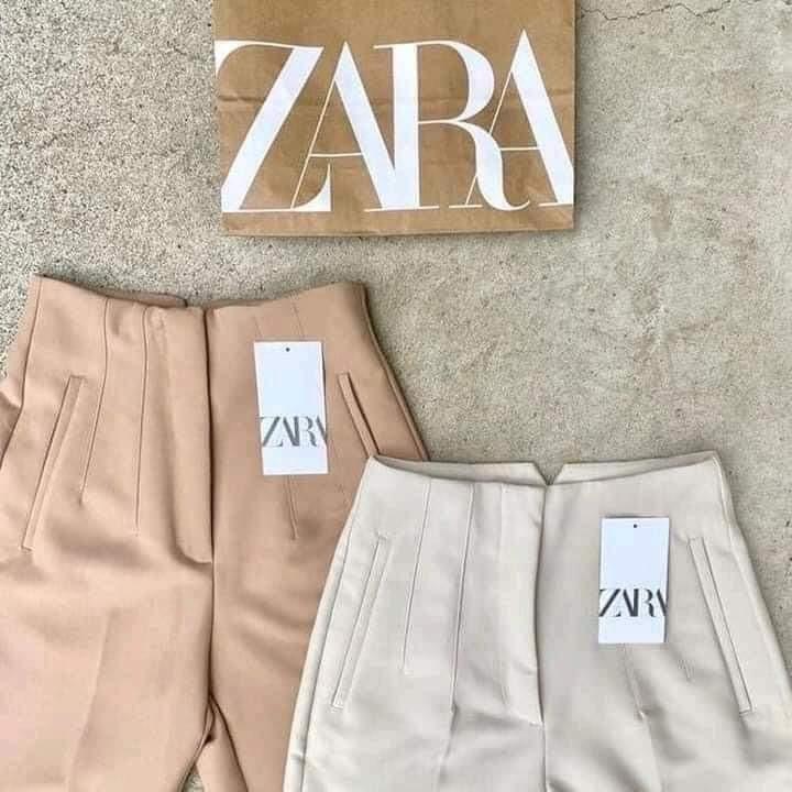 ZARA NEUTRAL TROUSERS, Women's Fashion, Bottoms, Other Bottoms on Carousell