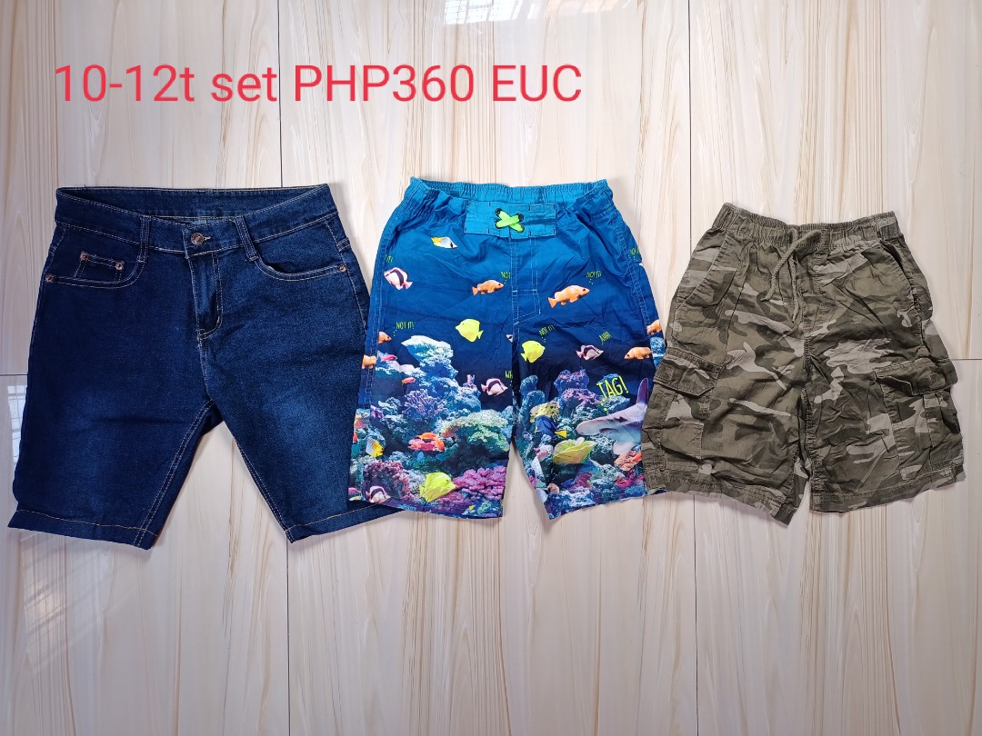 1012 years old boy shorts, Babies & Kids, Babies & Kids Fashion on Carousell