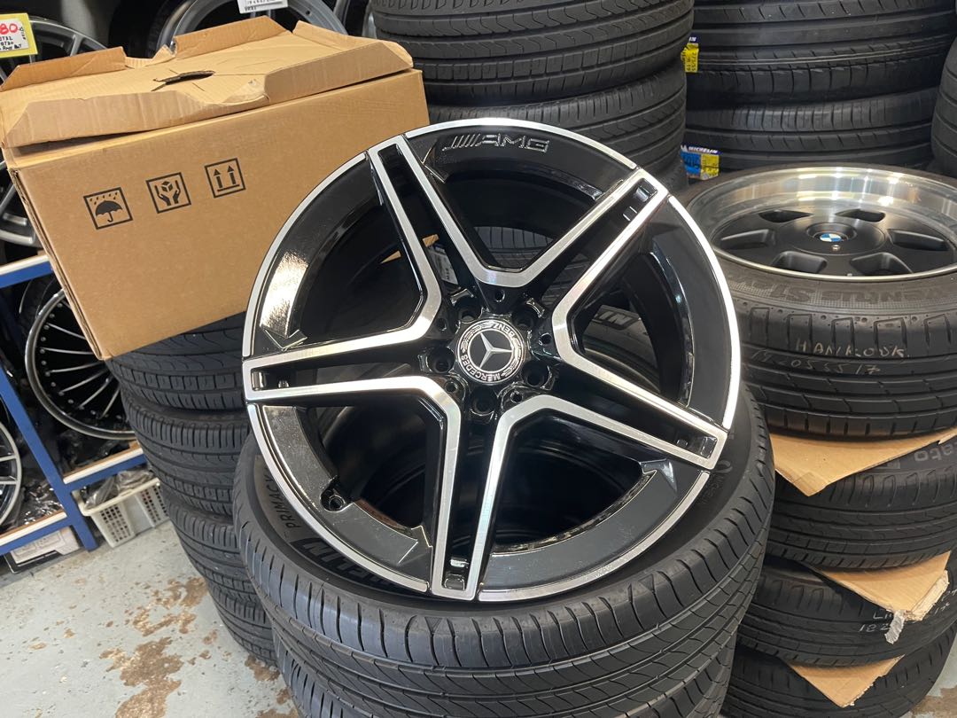 Stagger Rim 19”Mercedes Original Amg Staggered rim, Car Accessories, Tyres & Rims ...