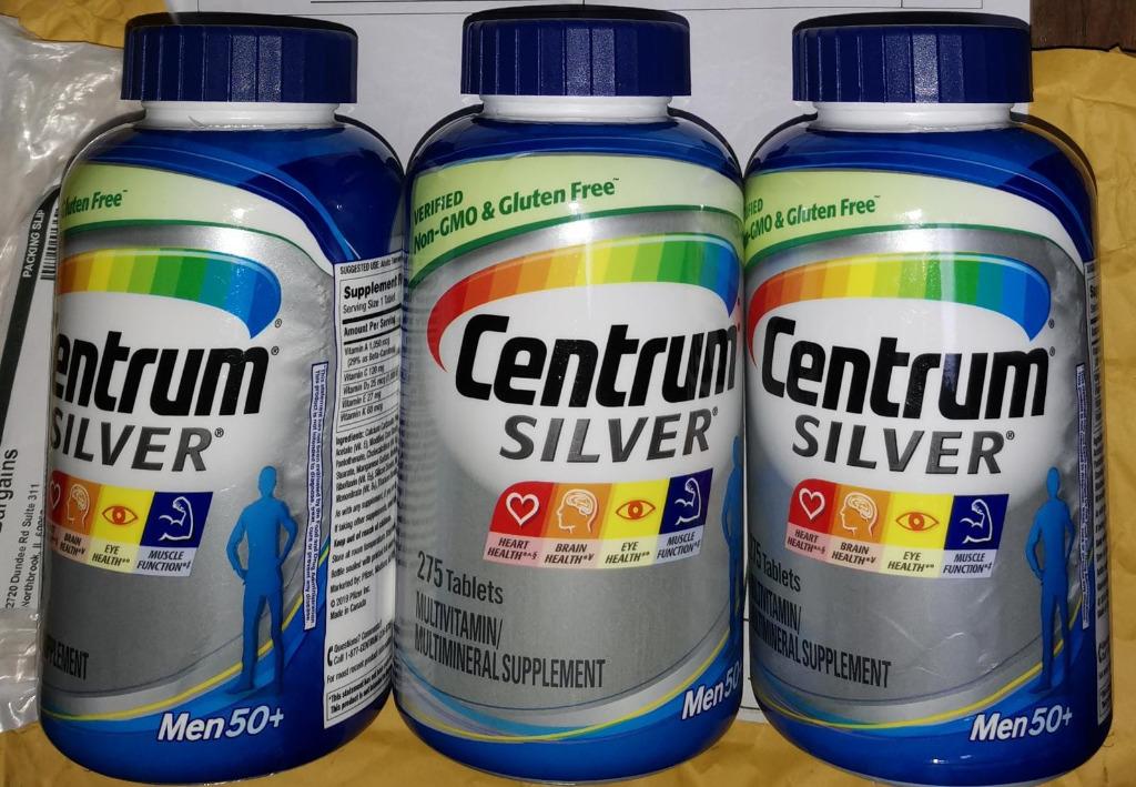 275 Tablets, Centrum Silver Men 50+, Long Expiry date Exp 02/2023