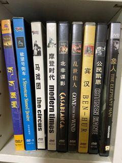 經典 黑白 電影 教材 🎬 DVD 查利卓別靈 亂世佳人 北非諜影 大公民 賓虛 占士甸
