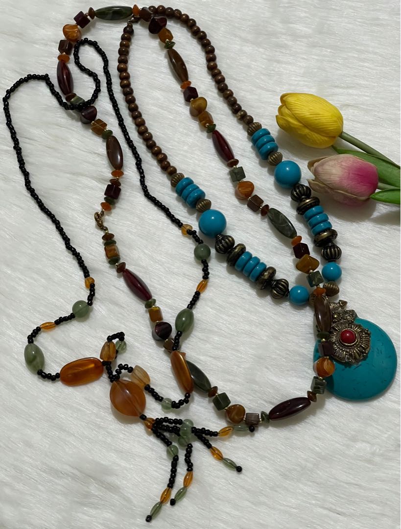 Long Boho Statement Necklace Accessories Take All Women s
