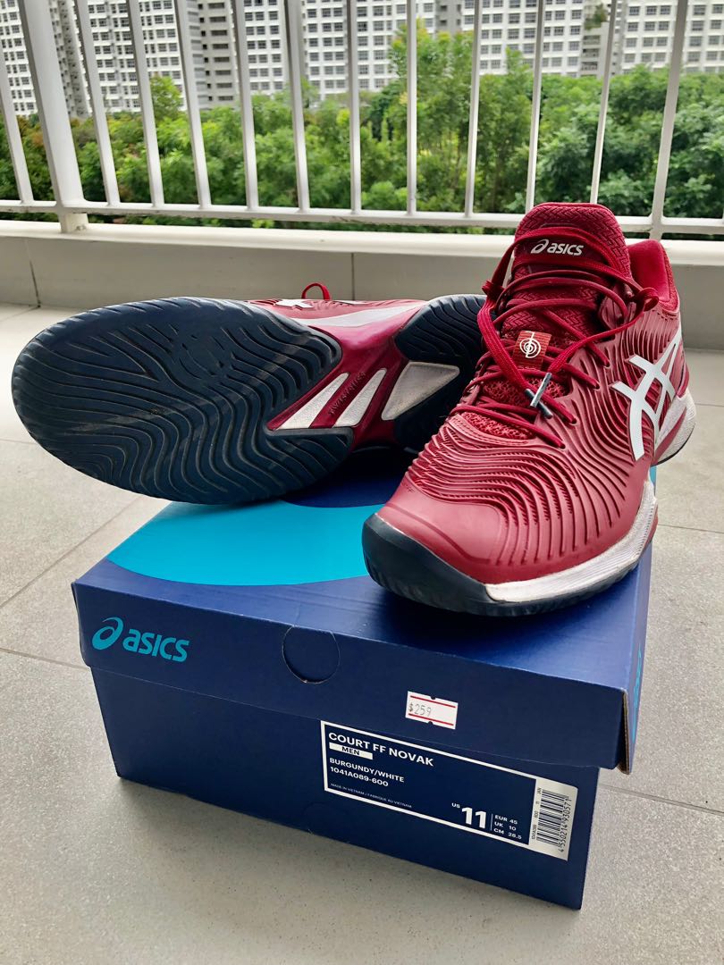 Mens burgundy tennis shoes on sale