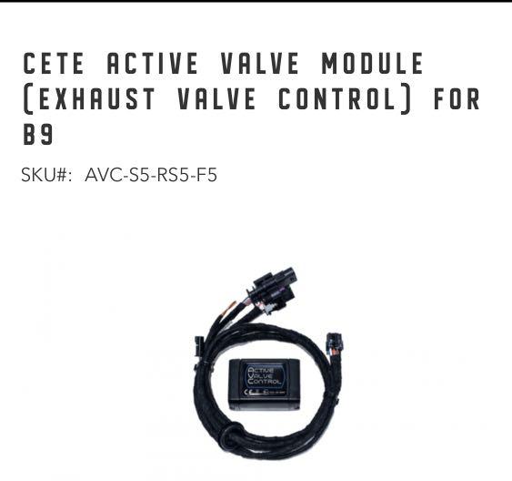 Audi exhaust active control valve / S4,S5,Rs5 exhaust, Car Accessories