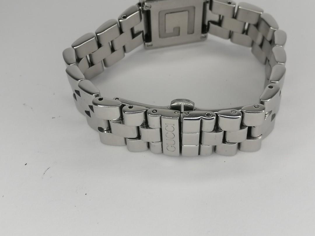 Authentic GUCCI G ladies watch (Category: Women's Watches) located in Manila. Submitted by deejaymoh (Listing ID 1100777159, Image 3). Description: Authentic GUCCI ladies watch Swiss made G model Long bracelet Newly replace original battery.