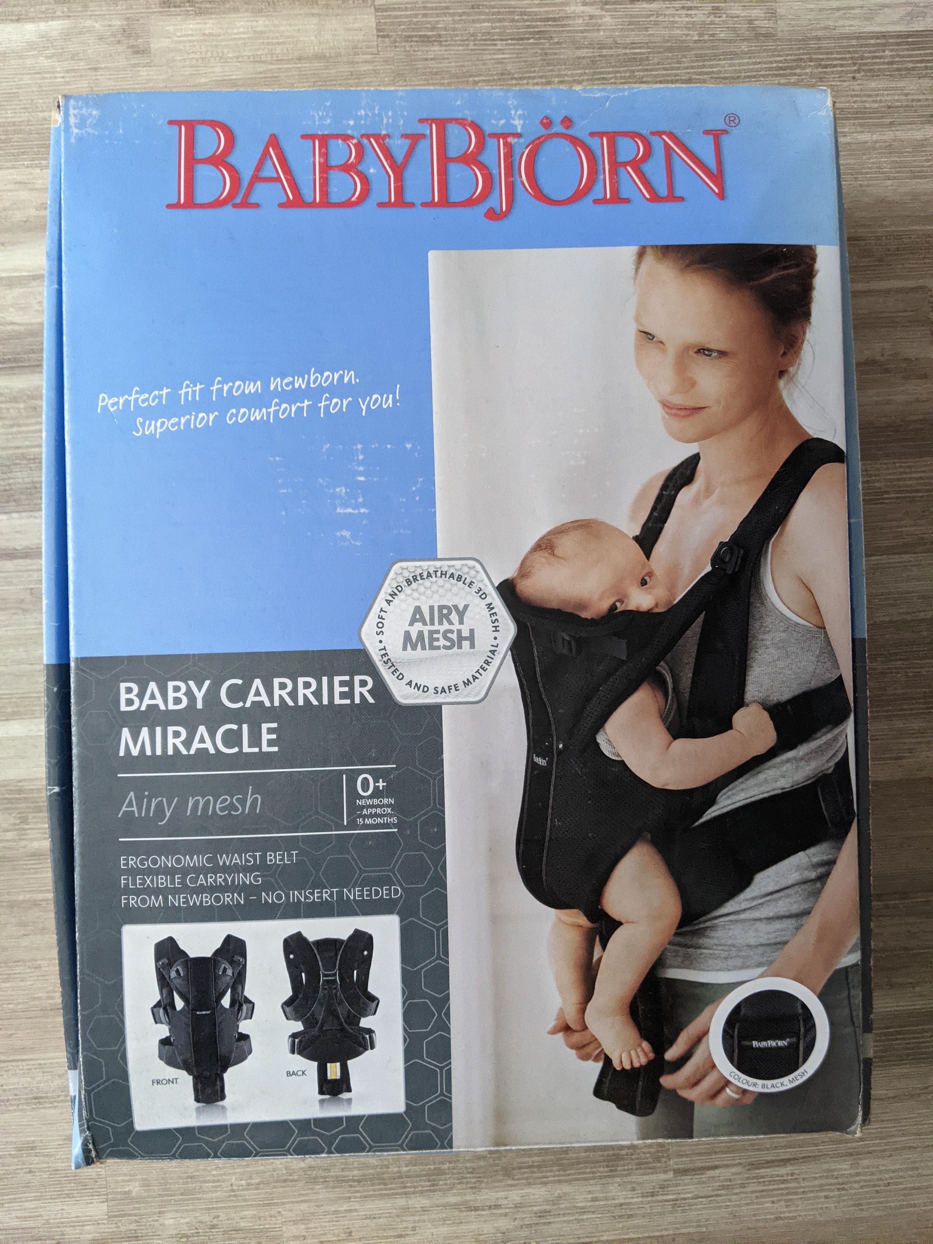 Baby bjorn miracle airy mesh clearance