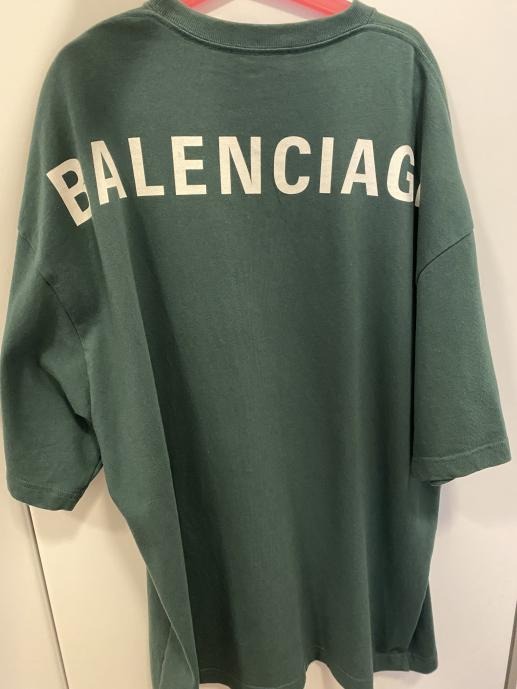 Balenciaga green t shirt hotsell