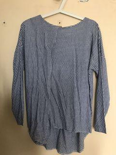 Beatrice Clothing Top Squares Blue