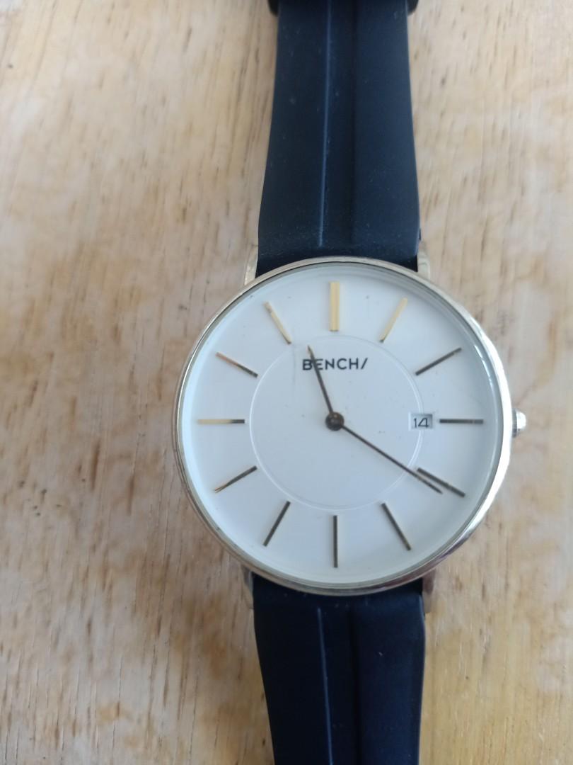 Bench watch (Category: Men's Watches) located in Las Pinas. Submitted by the_recycle_shop (Listing ID 1100619990, Image 1). Description: Original 2nd hand Quartz 38mm diameter thin watch good working condition with battery.