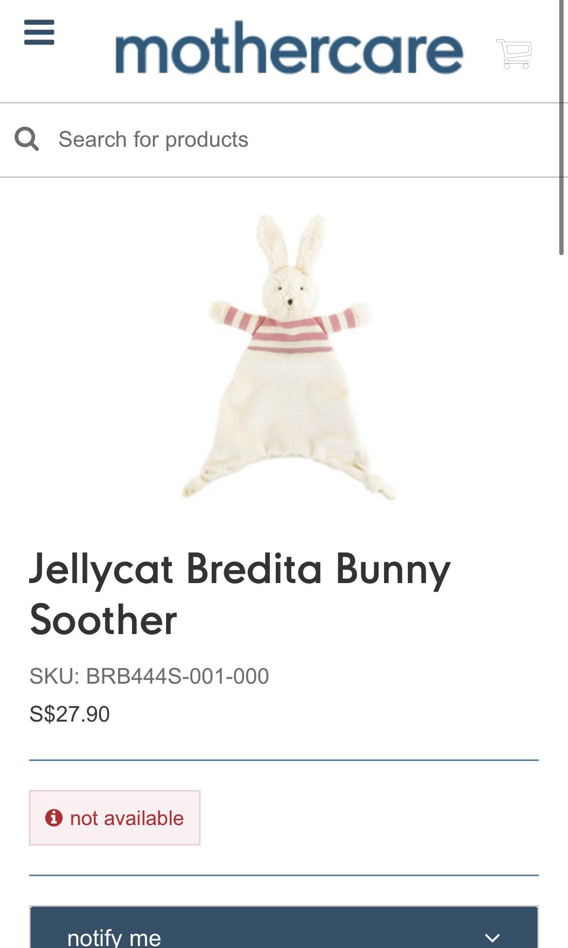 Bredita bunny soother discount