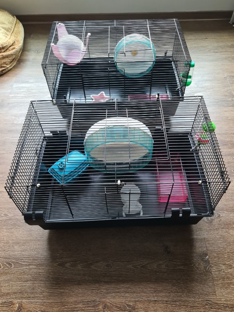 temporary hamster cage