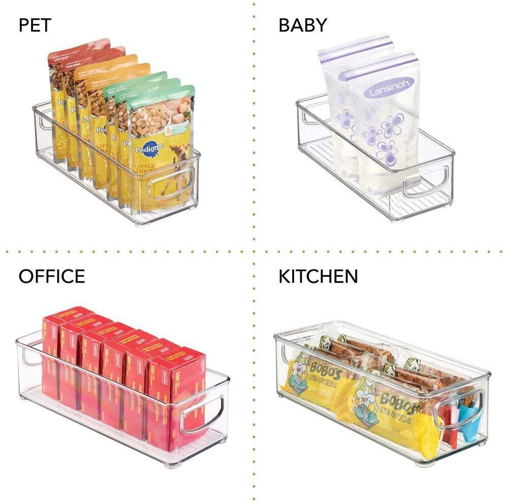 Clear Acrylic containers multipurpose fridge shelf pantry, Furniture