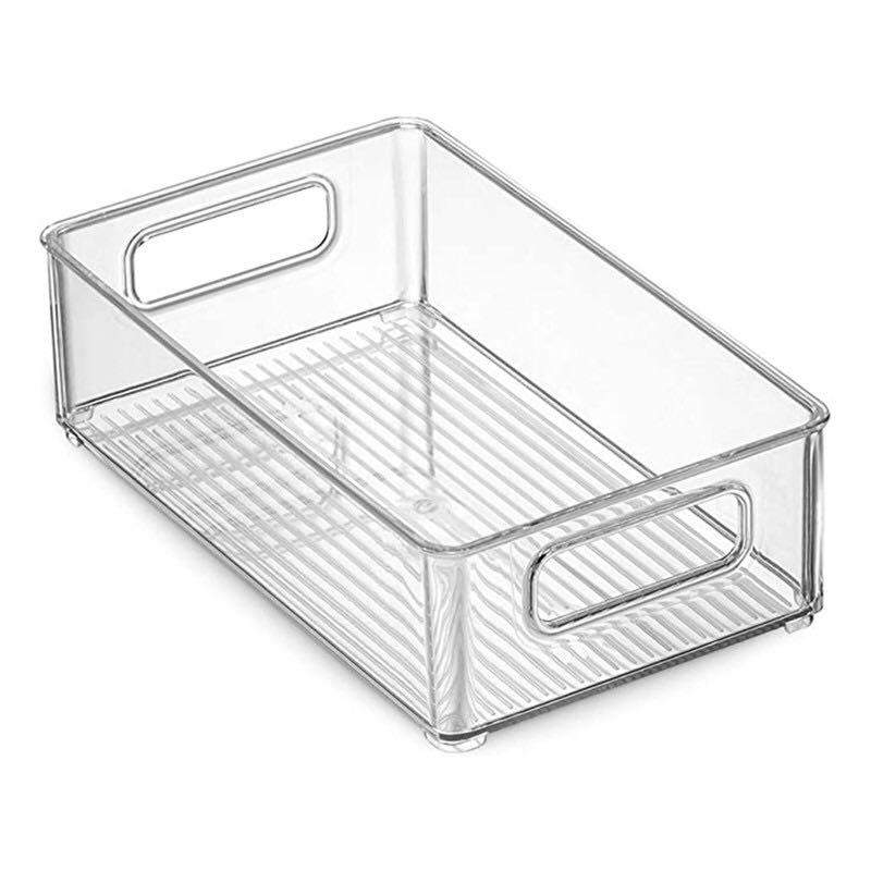 Clear Acrylic containers multipurpose fridge shelf pantry, Furniture