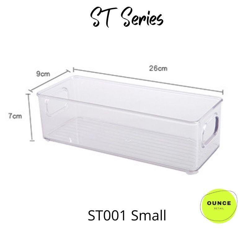 Clear Acrylic containers multipurpose fridge shelf pantry, Furniture