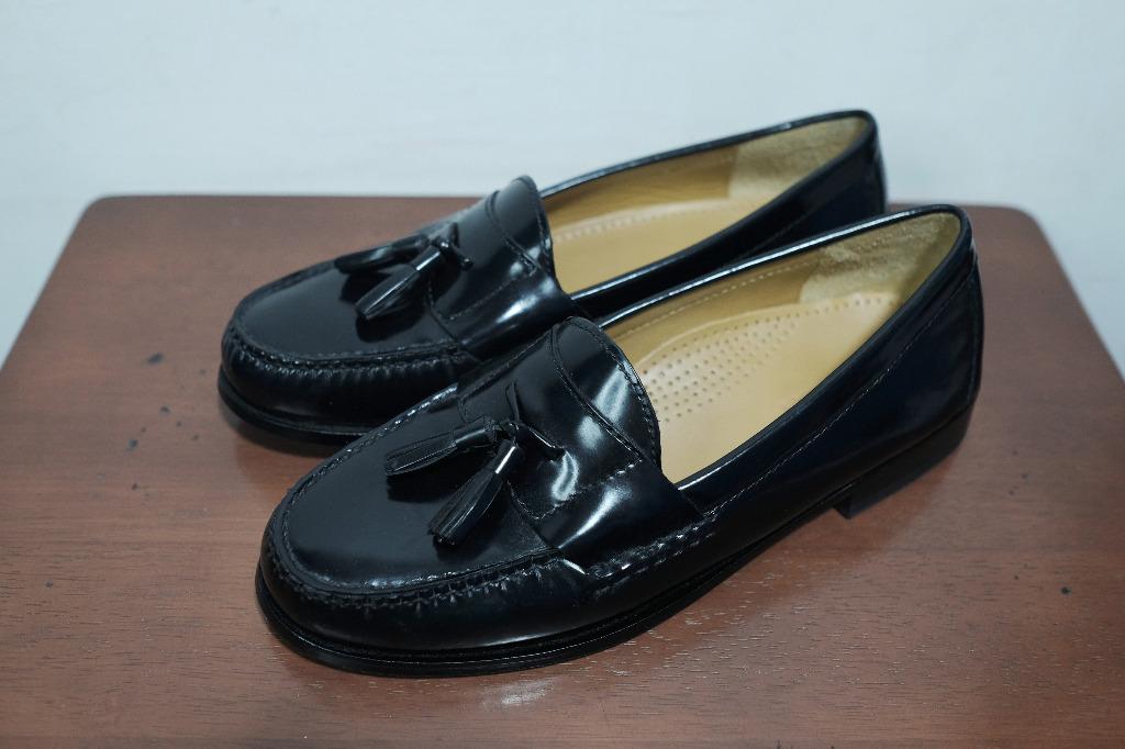 Cole haan black tassel loafers online