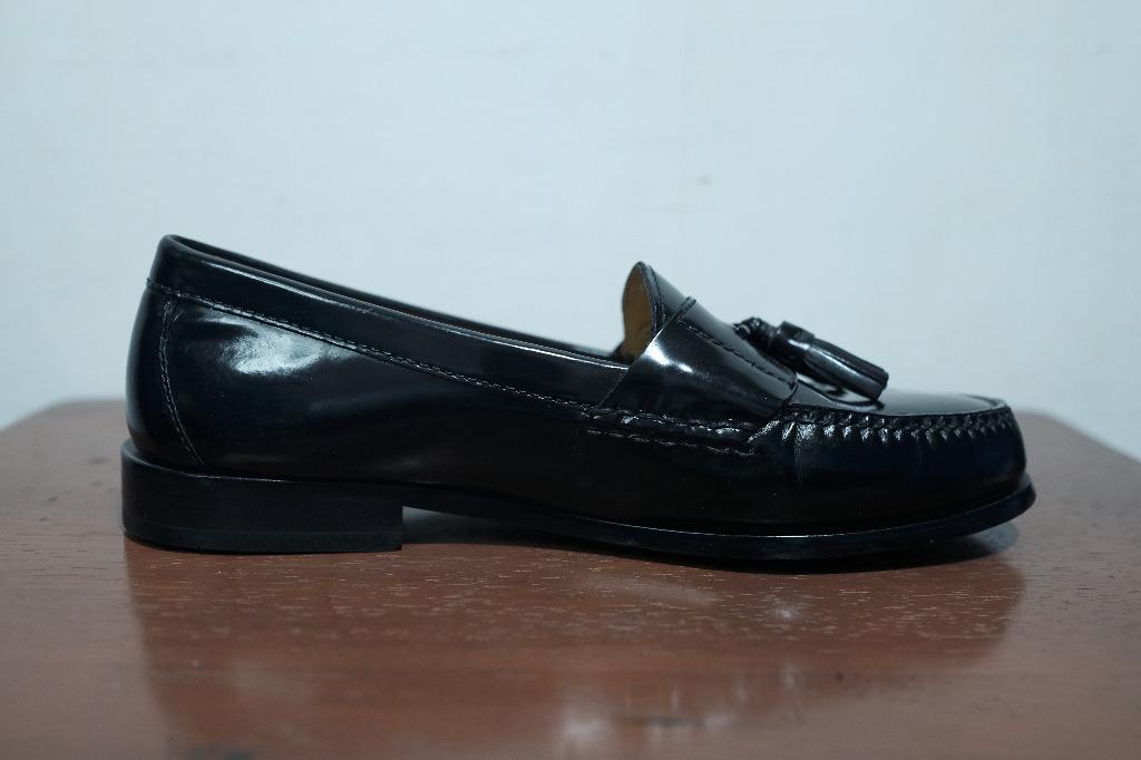 Cole haan pinch tassel loafer black sale