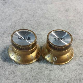 Control Knobs For Electric Guitar - LP-style (Gold)