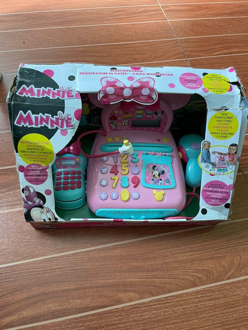 DISNEY MINNIE CASH REGISTER DENTED BOX (Category: Shirts) located in Marikina City. Submitted by mariado (Listing ID 1100676471, Image 1). Description: shipping fee not included original price: 2,299.75 dented box and may mga flaws ang item kaya naka 50%off pero working po lahat and sealed ang accessories sa loob.