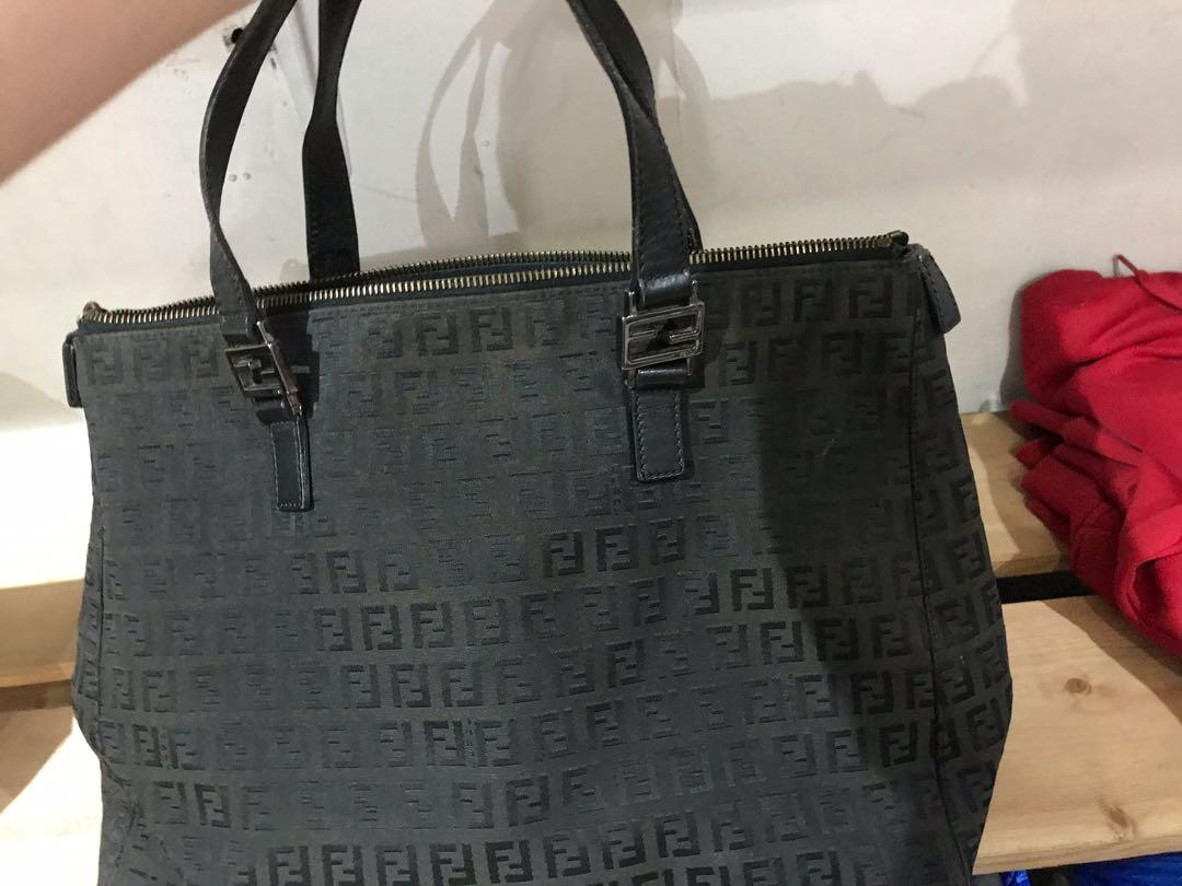 fendi black tote bags